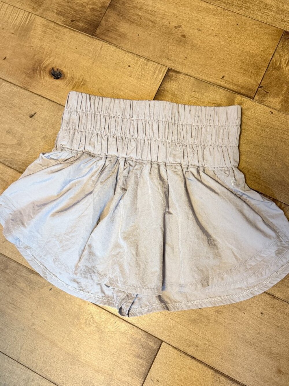 Free People Movement light grey/silver shorts-Size Small